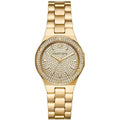  Shop Authentic Michael Kors Lennox Three Hand Gold Dial Gold Steel Strap Watch For Women - MK7289 - Luxxuri