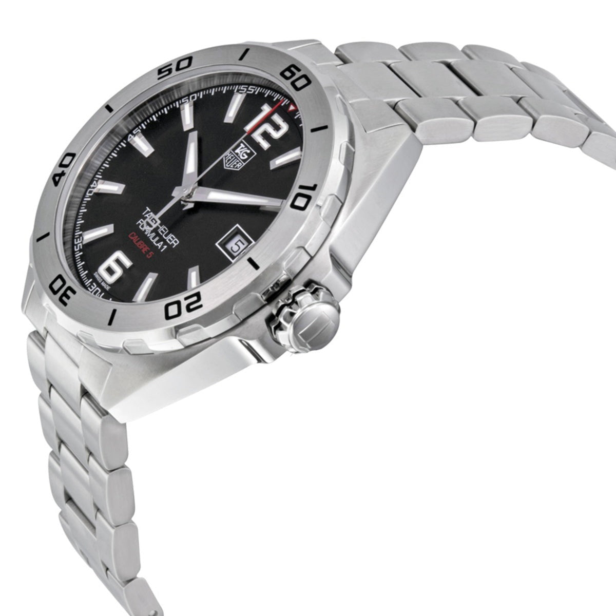  Shop Authentic Tag Heuer Formula 1 Automatic Black Dial Silver Steel Strap Watch for Men - WAZ2113.BA0875 - Luxxuri