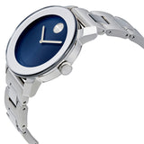  Shop Authentic Movado Bold Blue Dial Silver Steel Strap Watch for Women - 3600396 - Luxxuri
