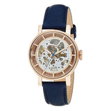  Shop Authentic Fossil Original Boyfriend Skeleton White Dial Blue Leather Strap Watch for Women - ME3086 - Luxxuri