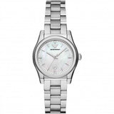  Shop Authentic Emporio Armani Valeria Quartz Mother of Pearl Dial Silver Steel Strap Watch For Women - AR11030 - Luxxuri