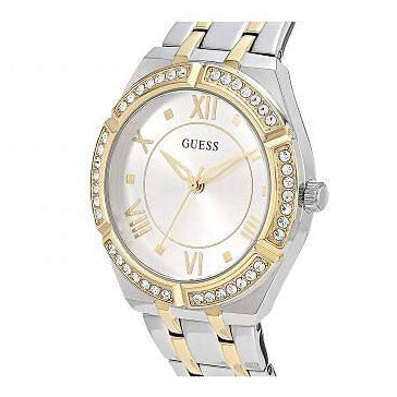  Shop Authentic Guess Cosmo Diamonds Silver Dial Two Tone Steel Strap Watch for Women - GW0033L4 - Luxxuri