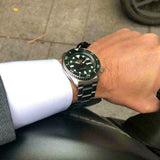  Shop Authentic Seiko 5 Sports Automatic Analog Green Dial Silver Steel Strap Watch For Men - SRPD63K1 - Luxxuri