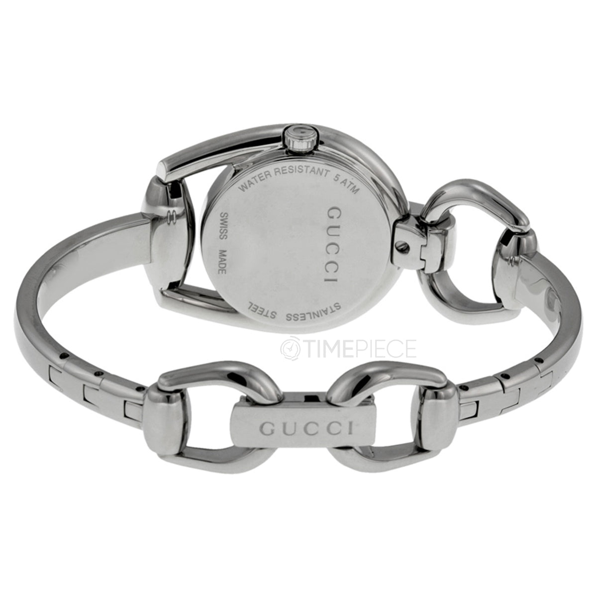  Shop Authentic Gucci Horsebit Quartz Red Dial Silver Steel Strap Watch For Women - YA139502 - Luxxuri