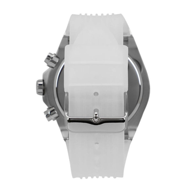  Shop Authentic Guess Poseidon Chronograph Rainbow Dial White Silicone Strap Watch For Men - GW0425G4 - Luxxuri