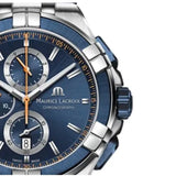  Shop Authentic Maurice Lacroix Aikon Chronograph Blue Dial Blue Leather Strap Watch For Men - AI1018-SS001-432-4 - Luxxuri