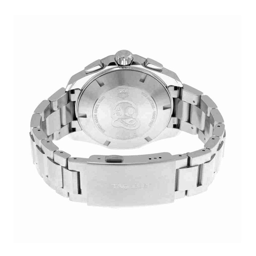  Shop Authentic Tag Heuer Aquaracer Automatic Chronograph Black Dial Silver Steel Strap Watch for Men - CAY2110.BA0927 - Luxxuri
