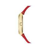  Shop Authentic Guess Cosmo Diamonds Gold Dial Red Rubber Strap Watch for Women - GW0034L6 - Luxxuri