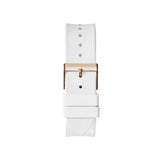  Shop Authentic Guess Raven Diamonds Rose Gold Dial White Silicone Strap Watch for Women - GW0105L3 - Luxxuri