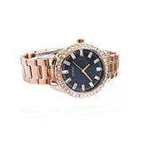  Shop Authentic Guess Sparkler Diamonds Black Dial Rose Gold Steel Strap Watch for Women - GW0111L3 - Luxxuri