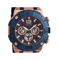  Shop Authentic Guess Navigator Chronograph Blue Dial Blue Rubber Strap Watch for Men - GW0264G4 - Luxxuri
