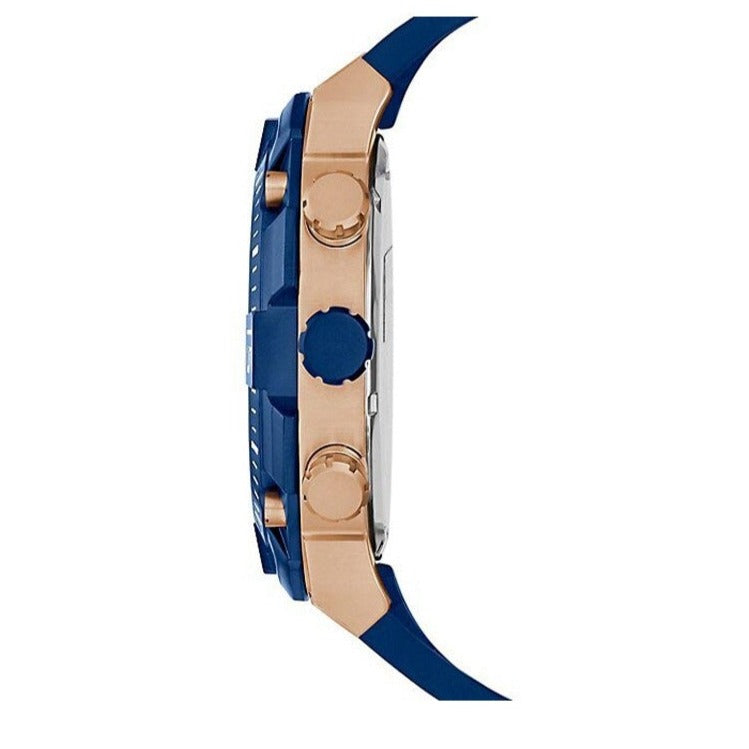  Shop Authentic Guess Navigator Chronograph Blue Dial Blue Rubber Strap Watch for Men - GW0264G4 - Luxxuri