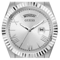  Shop Authentic Guess Connoisseur Silver Dial Silver Steel Strap Watch for Men - GW0265G6 - Luxxuri