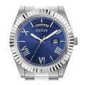  Shop Authentic Guess Connoisseur Blue Dial Silver Steel Strap Watch for Men - GW0265G7 - Luxxuri