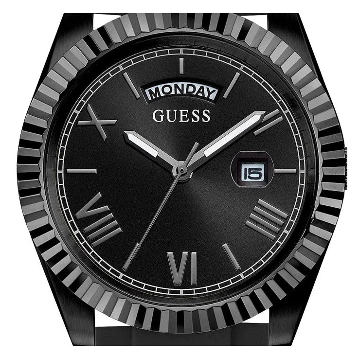  Shop Authentic Guess Connoisseur Black Dial Black Silicone Strap Watch For Men - GW0335G1 - Luxxuri