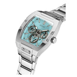  Shop Authentic Guess Phoenix Multi Function Aqua Blue Dial Silver Steel Strap Watch for Men - GW0456G4 - Luxxuri