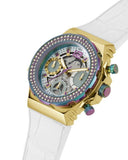  Shop Authentic Guess Fusion Chronograph White Dial White Leather Strap Watch For Women - GW0553L2 - Luxxuri