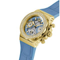  Shop Authentic Guess Fusion Chronograph Blue Dial Blue Leather Strap Watch For Women - GW0553L3 - Luxxuri