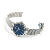  Shop Authentic IWC Portofino Automatic Blue Dial Silver Mesh Bracelet Watch for Women - IW357404 - Luxxuri