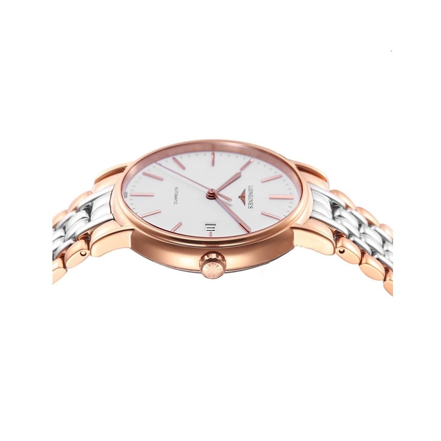  Shop Authentic Longines Presence 38.5mm Automatic White Dial Two Tone Steel Strap Watch for Men - L4.921.1.12.7 - Luxxuri