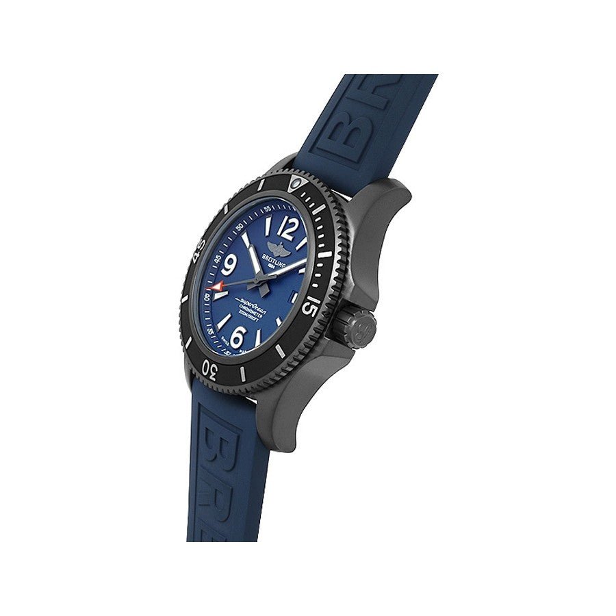  Shop Authentic Breitling Superocean Automatic 46mm Blue Dial Blue Rubber Strap Watch for Men - M17368D71C1S1 - Luxxuri