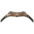 Tag Heuer Autavia Calibre 5 Automatic Olive Green Dial Green Leather Strap Watch for Men - WBE5190.FC8268