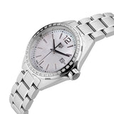  Shop Authentic Tag Heuer Formula 1 Diamonds Mother of Pearl White Dial Silver Steel Strap Watch for Women - WBJ141A.BA0664 - Luxxuri