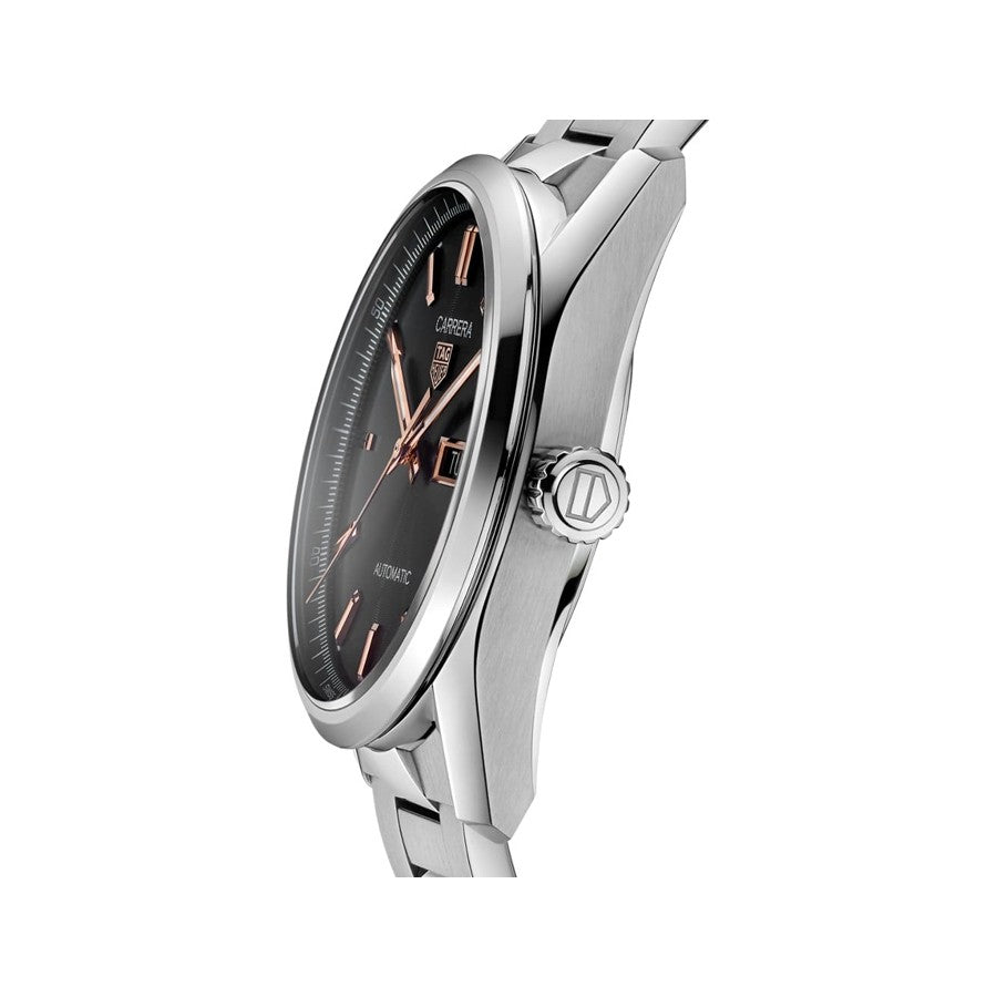  Shop Authentic Tag Heuer Carrera Day Date Black Dial Silver Steel Strap Watch for Men - WBN2013.BA0640 - Luxxuri